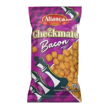 Salgadinho de Trigo Aliança Checkmate Bacon 70g