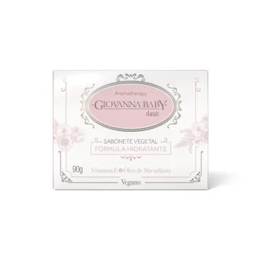 Sabonete em Barra Vegetal Giovanna Baby Classic &Oacute;leo de Macad&acirc;mina e Vitamina E 90g