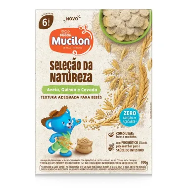 Mucilon Cereal Infantil Seleção da Natureza Aveia, Quinoa e Cevada 6+ Meses 100g