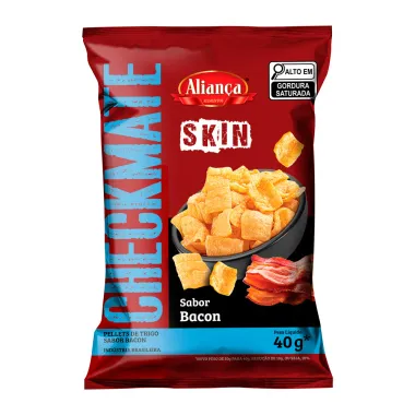 Salgadinho Bacontitos Aliança Sabor Bacon 50g