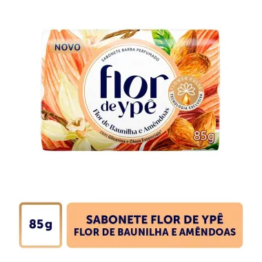 Sabonete em Barra Yp&ecirc; Flor de Baunilha e Am&ecirc;ndoas 85g