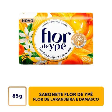 Sabonete Flor de Yp&ecirc; Flor de Laranjeira e Damasco 85g