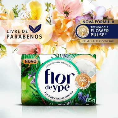 Sabonete Flor de Yp&ecirc; &Aacute;gua de Coco e Alecrim 85g