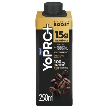 YoPRO Energy Boost UHT Caf&eacute; Expresso 15g de Prote&iacute;nas 250ml