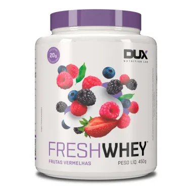 Fresh Whey Dux Sabor Frutas Vermelhas com 20g Proteína Pote 450g