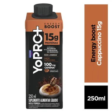 YoPRO Energy Boost UHT Cappuccino 15g de Prote&iacute;nas 250ml