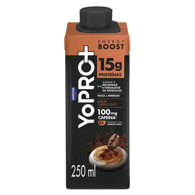 YoPRO Energy Boost UHT Cappuccino 15g de Prote&iacute;nas 250ml