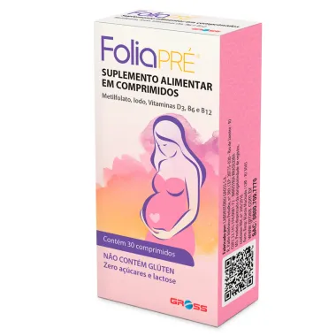 Folia Pré Suplemento Alimentar com 30 Comprimidos