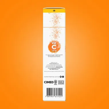 Lavitan Vitamina C 1,9G Super Fórmula Sabor Laranja com 10 Comprimidos Efervescentes