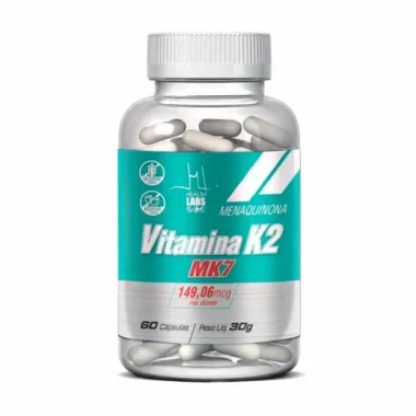 Vitamina K2 MK7 149,06mcg Health Labs com 60 Cápsulas