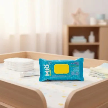 Lenço Umedecido Mió Baby Sem Fragrância com 96 Unidades