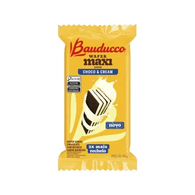 Biscoito Bauducco Wafer Maxi Choco & Cream