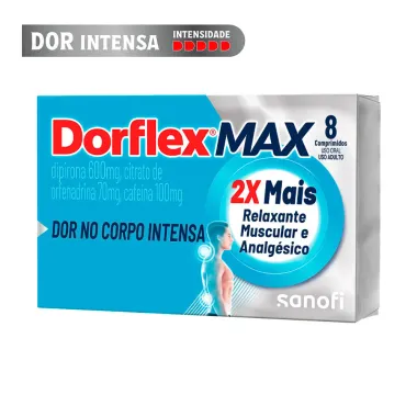 Dorflex Max Analgésico  com 8 Comprimidos