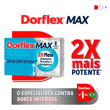 Dorflex Max Analgésico  com 8 Comprimidos