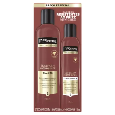 Kit TRESemmé Blindagem Antifrizz Shampoo 350ml e Condicionador 175ml Preço Especial