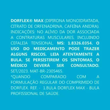 Dorflex Max Analgésico Envelope com 4 Comprimidos-4