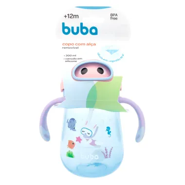 Copo Buba com Alça Mergulho 12+ Meses Rosa 300ml_2