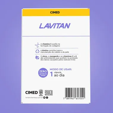 Lavitan Cuidados da Pele Super Fórmula com 30 Cápsulas