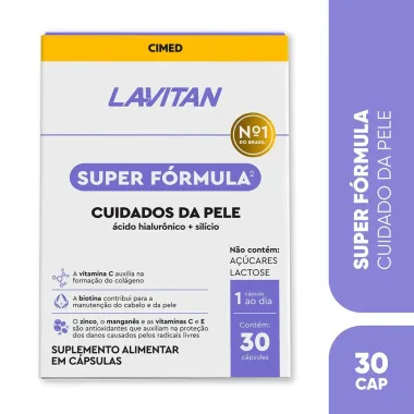 Lavitan Cuidados da Pele Super Fórmula com 30 Cápsulas
