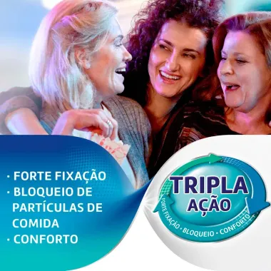 Corega Ultra Creme Fixador de Dentadura Sem Sabor Tripla Ação Sem Zinco 70g