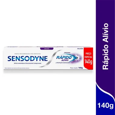 Creme Dental Sensodyne Rápido Alívio Original 140g