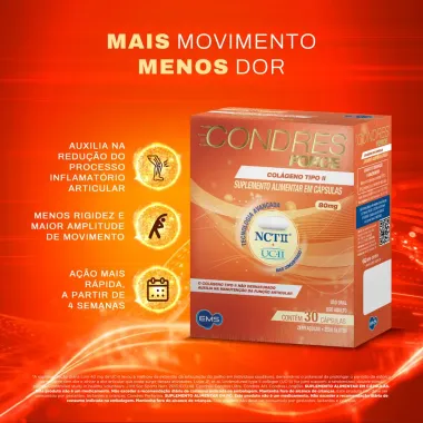 Condres Force Colágeno 40mg UC-II + 40mg NCT-II 30 cápsulas_2