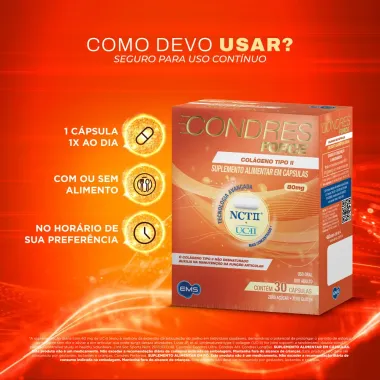 Condres Force Colágeno 40mg UC-II + 40mg NCT-II 30 cápsulas_3