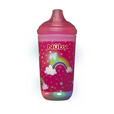 Copo Nuby Pisca Pisca com Bico Rígido cor Rosa 300ml