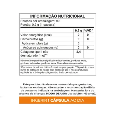 Condres Force Col&aacute;geno Tipo II N&atilde;o Hidrolisado com C&aacute;psulas