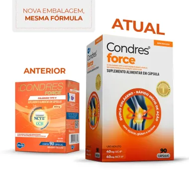 Condres Force Col&aacute;geno Tipo II N&atilde;o Hidrolisado com C&aacute;psulas