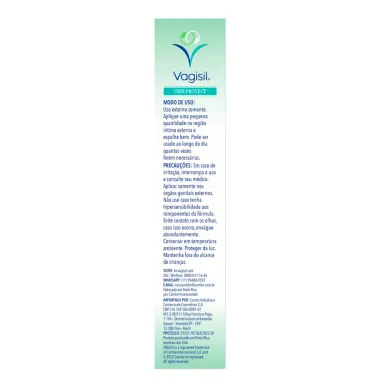 Vagisil Creme Preventivo Contra Assaduras Urin Protect 30g Verso