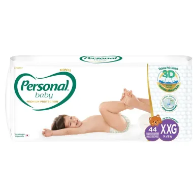 Fralda Personal Baby Premium Protection Tamanho XXG com 44 Unidades