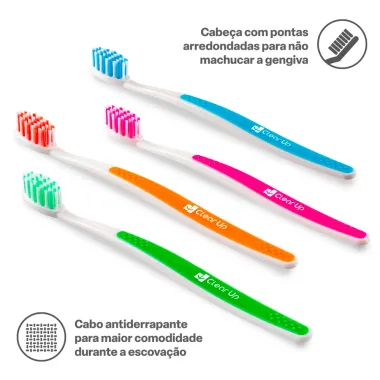 Escova Dental Clear UP Slim Média Sortidas