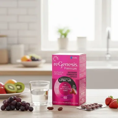 ReGenesis Premium Lipinova Gestação e Lactação com 60 Cápsulas Gelatinosas Moles