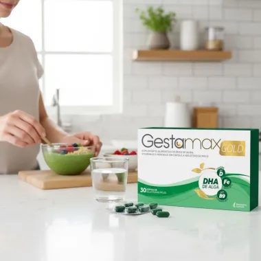 Gestamax Gold DHA de Alga com 30 Cápsulas Gelatinosas Moles