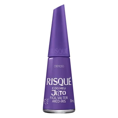 Esmalte Risqué é do Meu Jeito Fica, Vai Ter Arco-Íris Cremoso 8ml