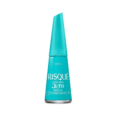 Esmalte Risqué É Do Meu Jeito Cor Mar de Possibilidades 8ml