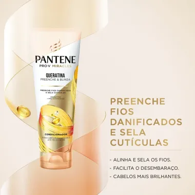 Condicionador Pantene Pro-V Miracles Queratina Preenche e Blinda 150ml