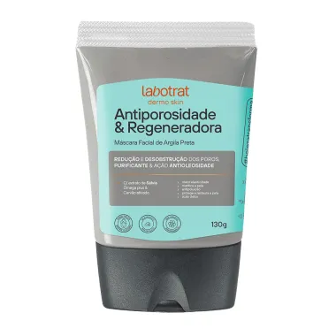 Máscara Facial de Argila Preta Labotrat Dermo Skin Antiporosidade e Regeneradora 130g