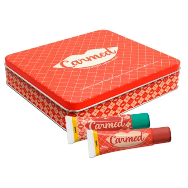 Kit Carmed Natal Hidrante Labial Carmed Maçã do Amor e  Carmed FPS 30 com 10g cada