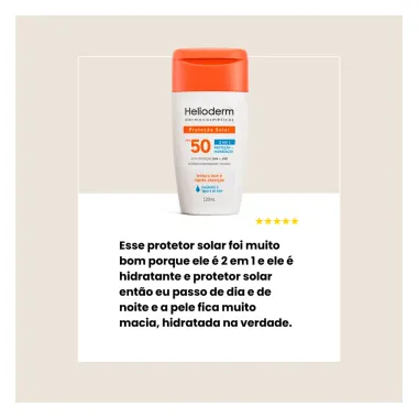 Kit Protetor Solar Família Helioderm Corporal Adulto FPS 50 200ml + Infantil Hipoalergênico FPS 50 120ml