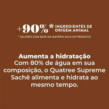 Ração Úmida para Cachorro Adulto Quatree Supreme Super Premium Sabor Cordeiro ao Molho Sachê 100g