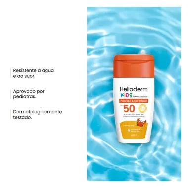 Protetor Solar Infantil Helioderm Kids Hipoalergênico FPS50 120ml