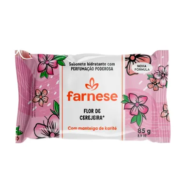 Sabonete Hidratante Farnese Flor de Cerejeira com Manteiga de Karité 85g