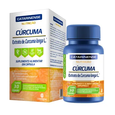 Cúrcuma 130mg Catarinense Nutrição com 30 Cápsulas