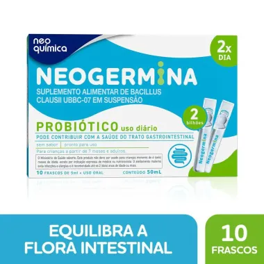 Neogermina Probiótico 2BI com 10 Flaconetes de 5ml cada