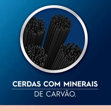 Escova Dental Oral-B Indicator Black Sensitive com Carv&atilde;o Extra Macia/Suave com 2 Unidades
