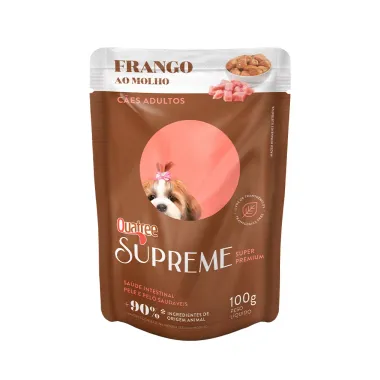 Ração Úmida para Cachorro Adulto Quatree Supreme Super Premium Sabor Frango ao Molho em Sachê 100g