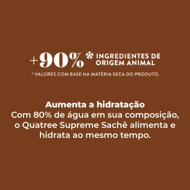 Ração Úmida para Cachorro Adulto Quatree Supreme Super Premium Sabor Frango ao Molho em Sachê 100g