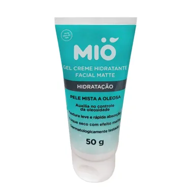 Gel Creme Mió Hidratante Facial Matte Hidratação Pele Mista a Oleosa 50g